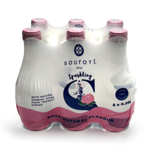 Souroti Water Sparkling Rose 4/6X.25 Ltr