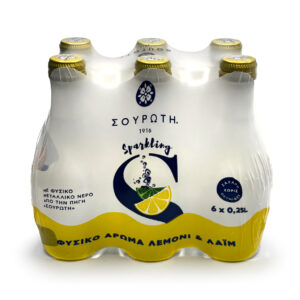 Souroti Water Sparkling Lemon & Lime 4/6X.25 Ltr